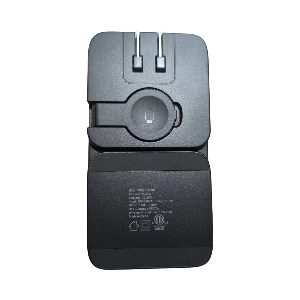 U7-O myCharge 6000mAh 20W EcoHub Power Bank Charges iPhone, AirPods, Apple Watch